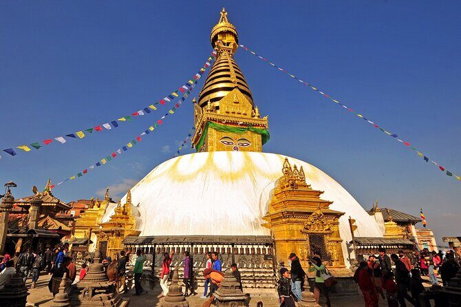 1 Day Kathmandu Valley Sightseeing Tour - Stop 1: Boudhanath Stupa and that slow, spiral feeling