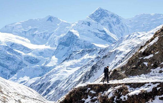 Annapurna Circuit with Tilicho Lake Trek - Chame, Pisang, and Manang: forests, steep valleys, and high-air views