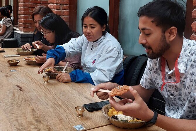 Discover Ranjana Lipi the Traditional Newari Script - Welcome snacks and traditional drinks that keep the session moving