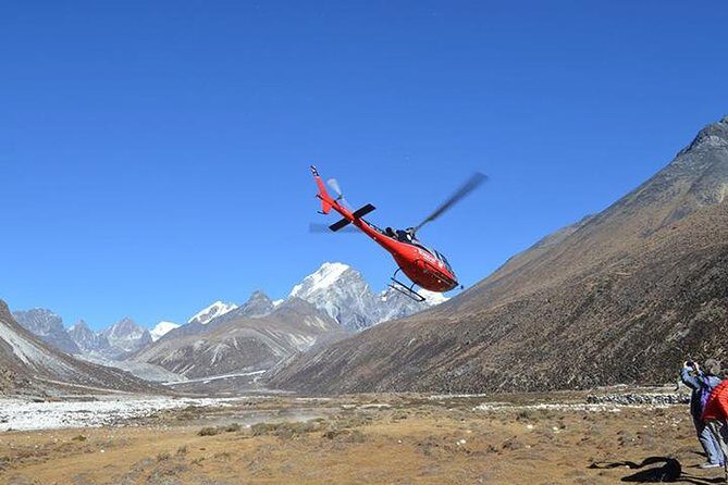 Everest Base Camp Helicopter Tour landing at Hotel Everest View - The Hotel Everest View landing: where your Everest day gets real