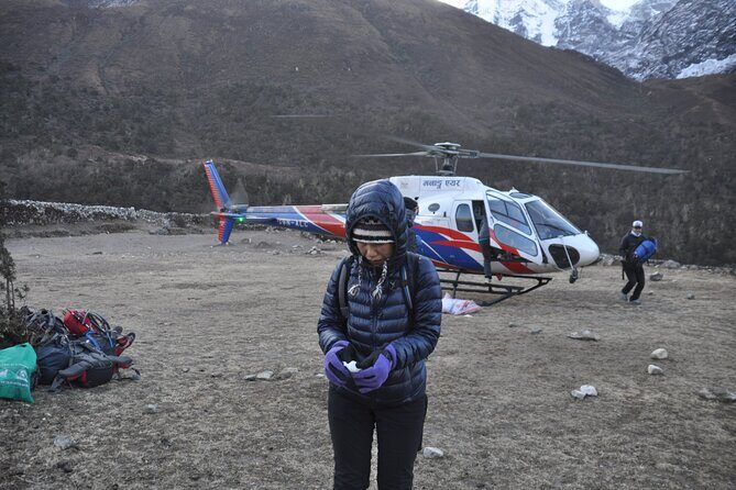 Everest Base Camp Helicopter Tour landing at Hotel Everest View - What to pack: cold at the higher points is not optional