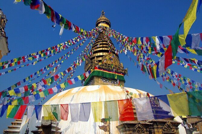 Kathmandu Full Day Exploration - Swayambhunath: A Hilltop Stupa with Meaning for Buddhists and Hindus