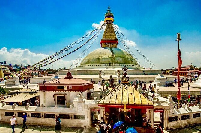 Kathmandu: Full Day Top 4 UNESCO Tour with Lunch - Private/Group - Stop 1: Swaymbhunath Monkey Temple views and UNESCO atmosphere