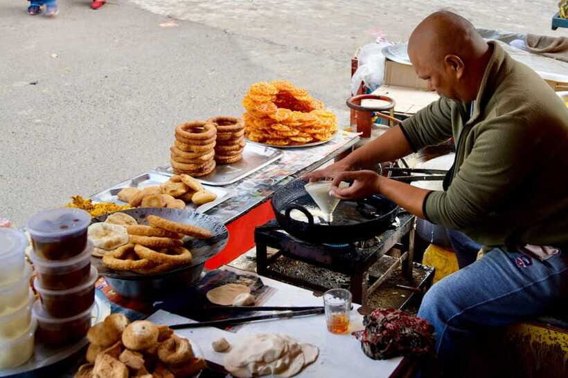 Kathmandu: Taste Nepali Food & Drink- Walking Tour in Thamel - The sweet finish: jalebi and the end-of-tour reset