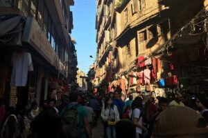 Walking Street Food Tour in Kathmandu - Kathmandu Durbar Square: snacks next to prayers and incense