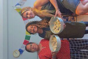 Women Empowerment Project(Nepali cooking class & jewelry workshop - Day 1 at Human welfare committee: chai, pakoda, and getting momo-proud